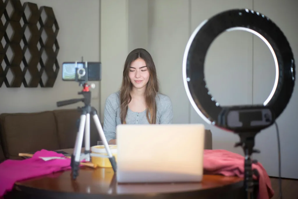 image showing creation of live videos
