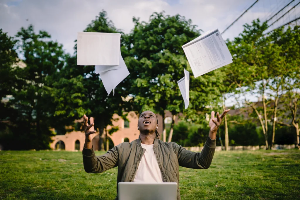image showing a person with facebook success