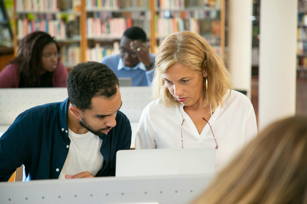 image showing students getting easy content from AI tools for complex topics from the list od 10 must-know AI hacks