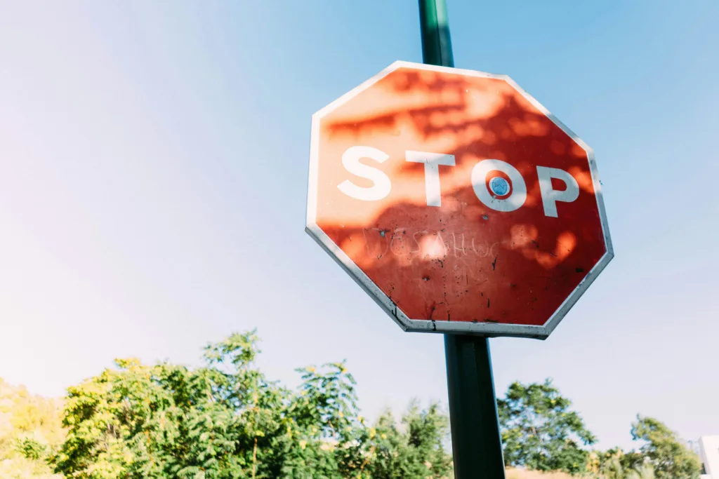 image showing a stop barrier