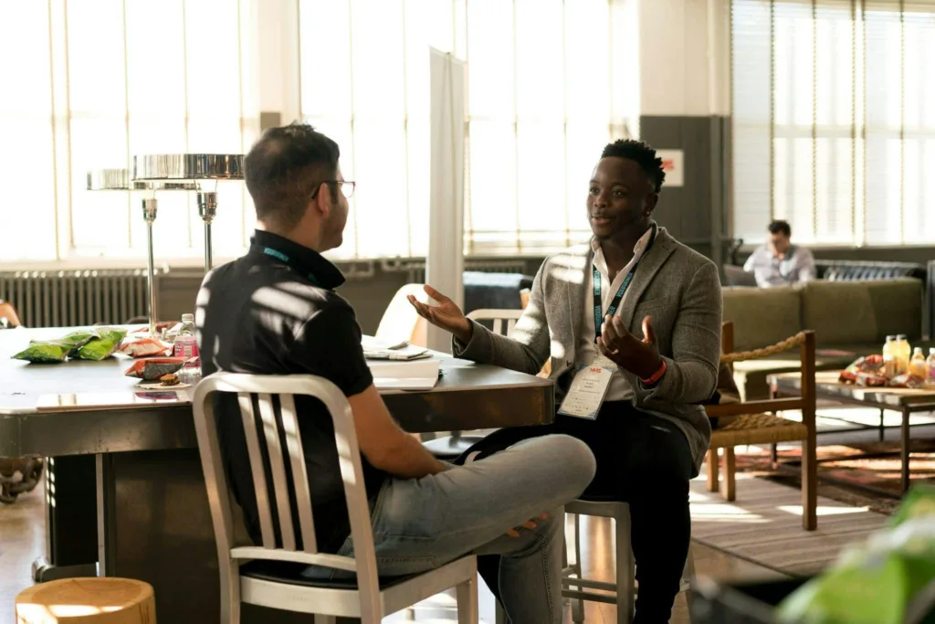 image showing two persons meeting for tiktok help
