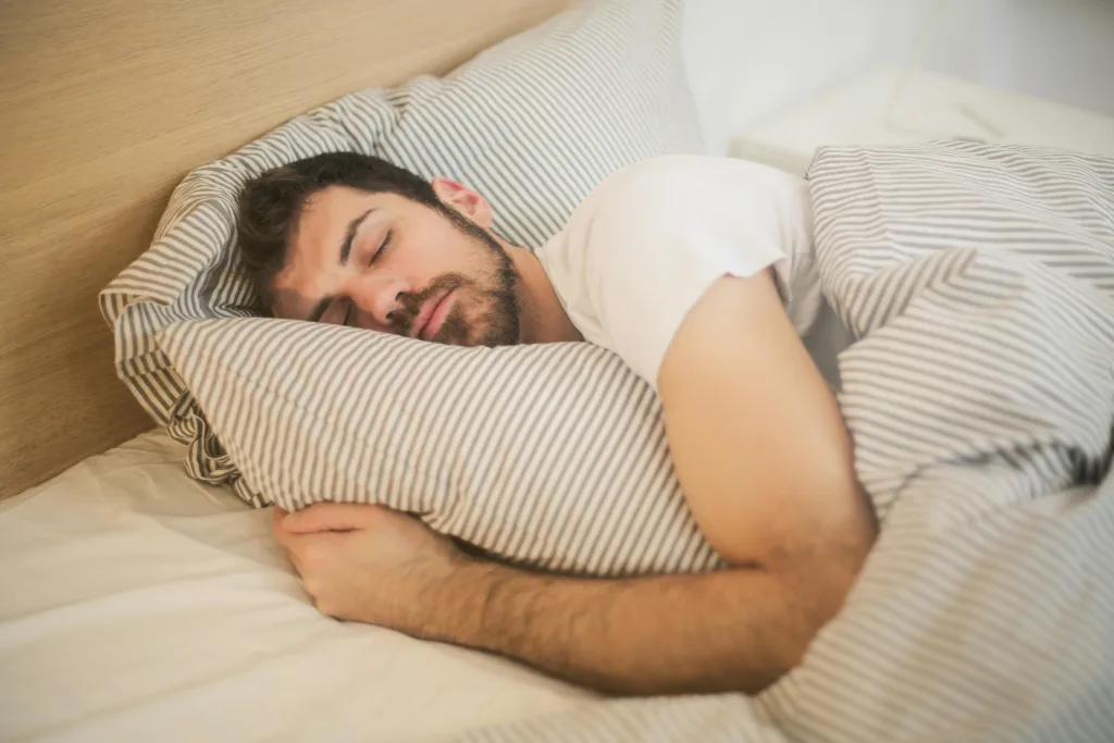 image showing sleeping a man