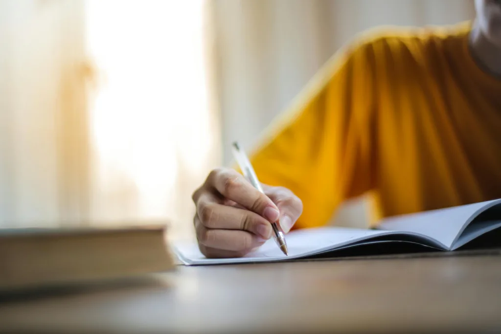 image showing unstructured writing